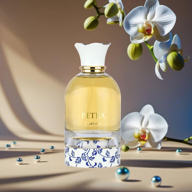 Lattafa Petra Eau de Parfum Spray for Women - Tropical Floral & Fruity Fragrance | 100ml (3.4 Oz) Long-Lasting Luxury Perfume