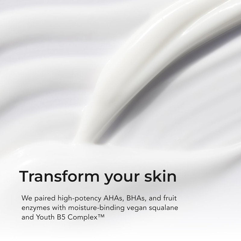 Overnight Sensation Exfoliator - Gentle Retexturizing Solution with Vitamin C & Probiotics | Vegan, All Skin Types