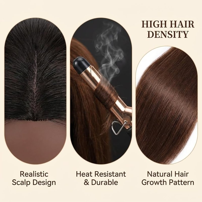 100% Real Hair Mannequin Head Training Head Manikin Cosmetology Doll Head for Hairdresser Practice Braiding Hair Styling with Clamp stand (18inch)