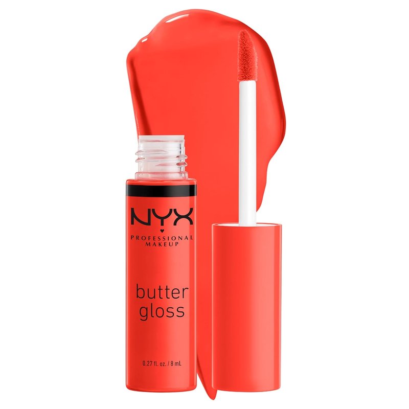 NYX PROFESSIONAL MAKEUP Butter Gloss - Non-Sticky Lip Gloss in Orangesicle (Vibrant Orange)
