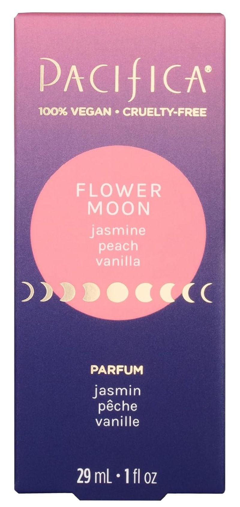 Flower Moon Spray Perfume - Jasmine, Peach & Vanilla Scent - Clean, Vegan | 1 fl oz
