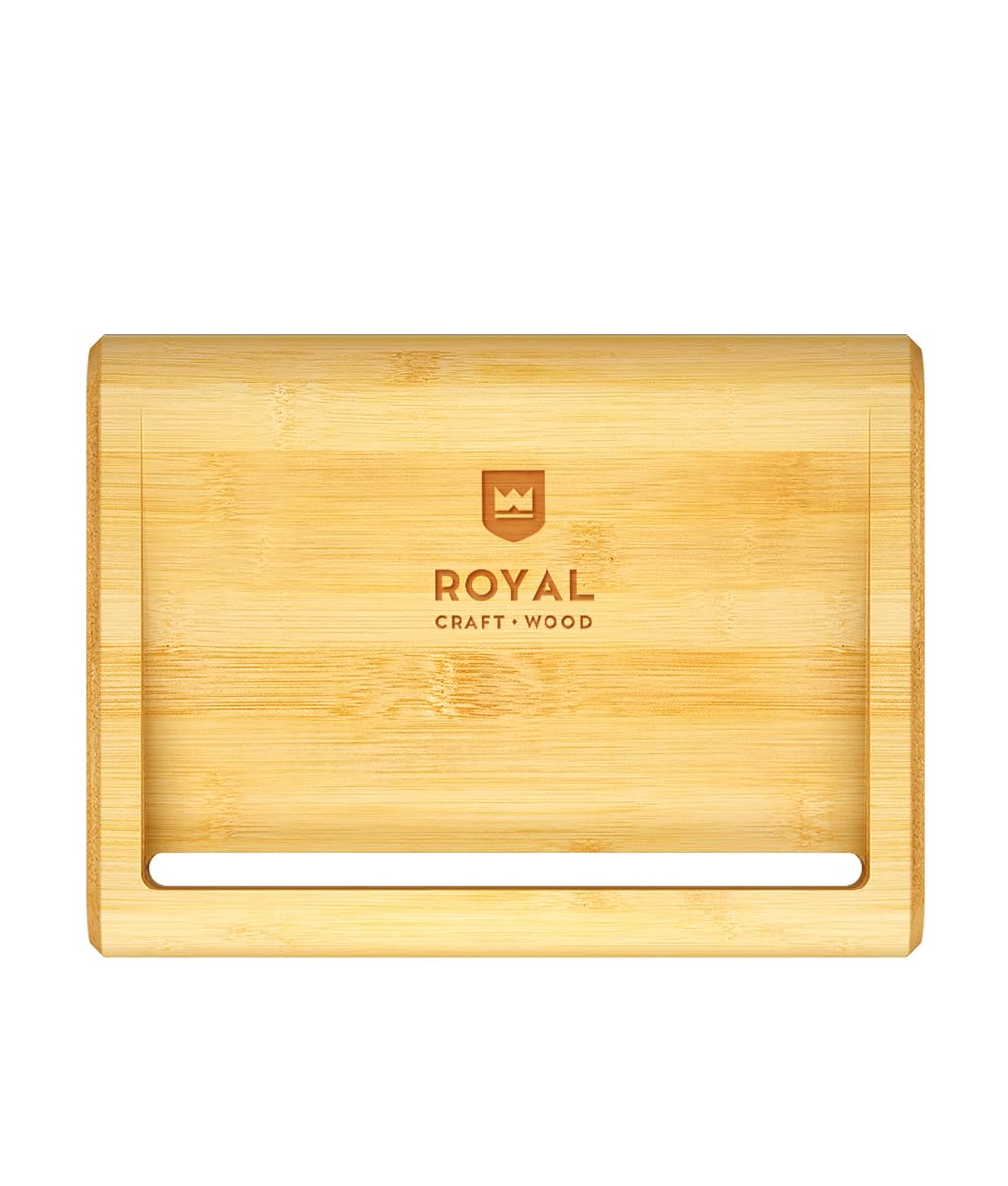 Royal Craft Wood Bamboo soap Dish, Bathroom and Shower soap Holder, Self draining Kitchen soap Tray