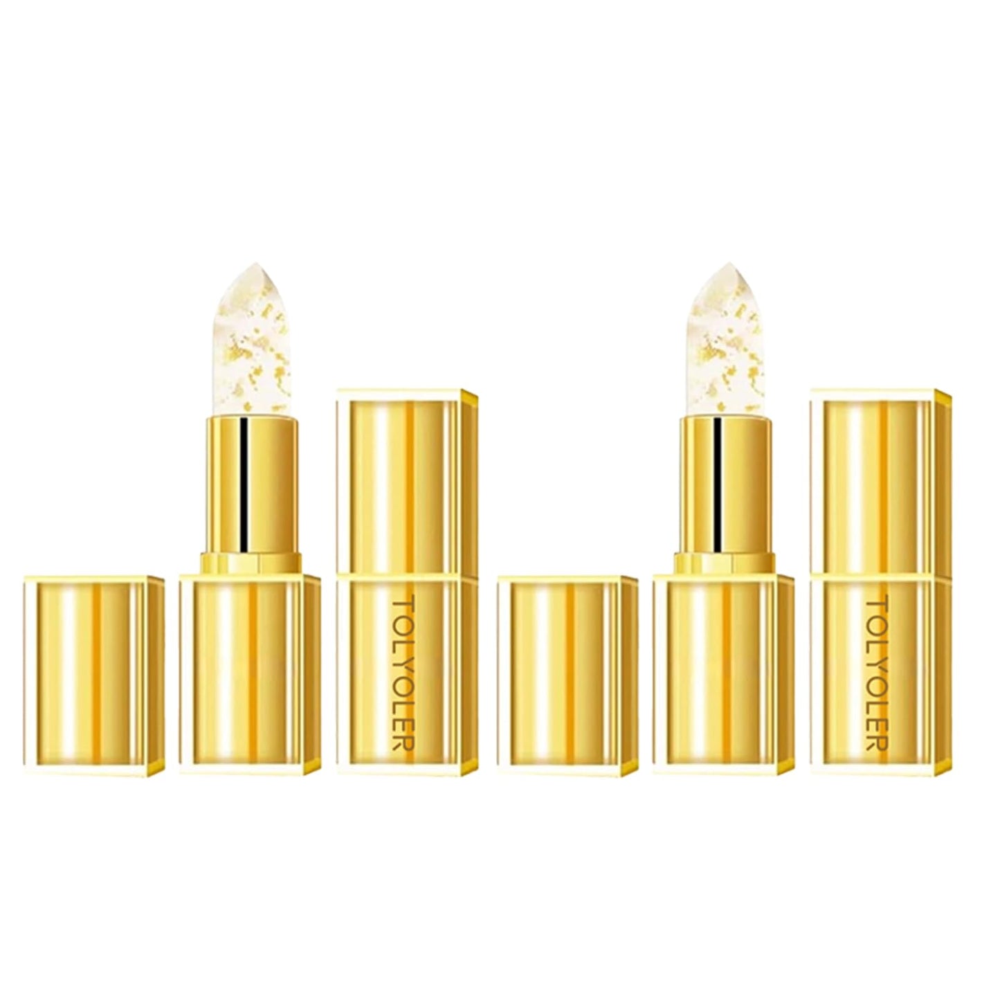 Tolyoler Color Changing Lipstick, PH Lip-stick Color Changing, 24 Hours Lasting Hydration Lip-stick without Stripping, Makes Your Lips Look Fuller, Softer, Suitable for All Skin Tones (1PC)