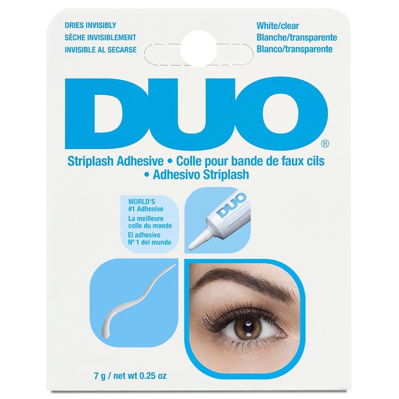 DUO Strip Lash Adhesive – Long-Lasting Clear Eyelash Glue for False Lashes | 0.25 oz