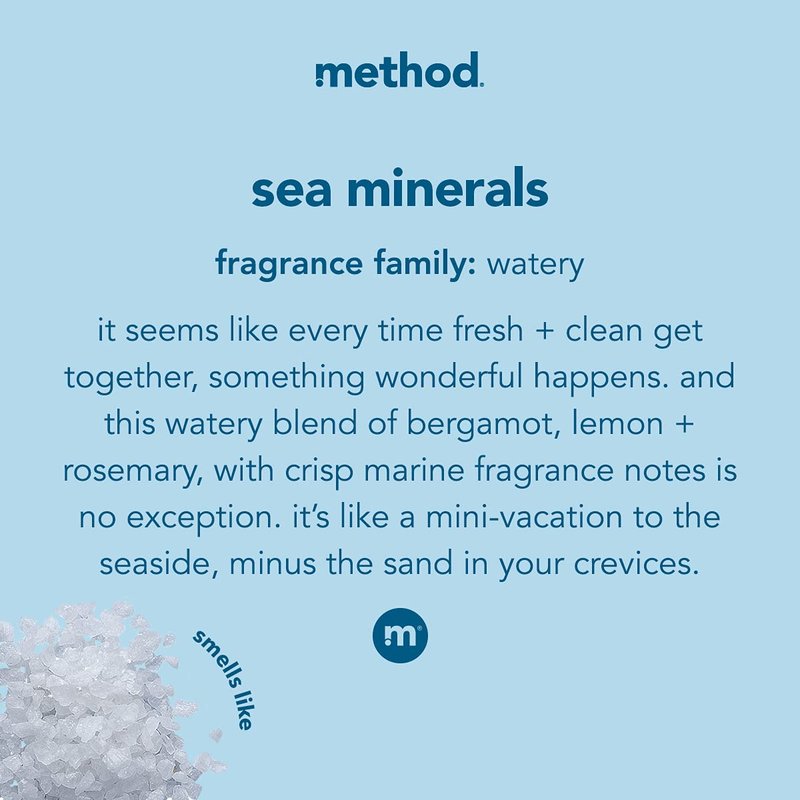 Method Gel Hand Soap - Sea Minerals, Moisturizing Formula | 12 Fl Oz (Pack of 3)
