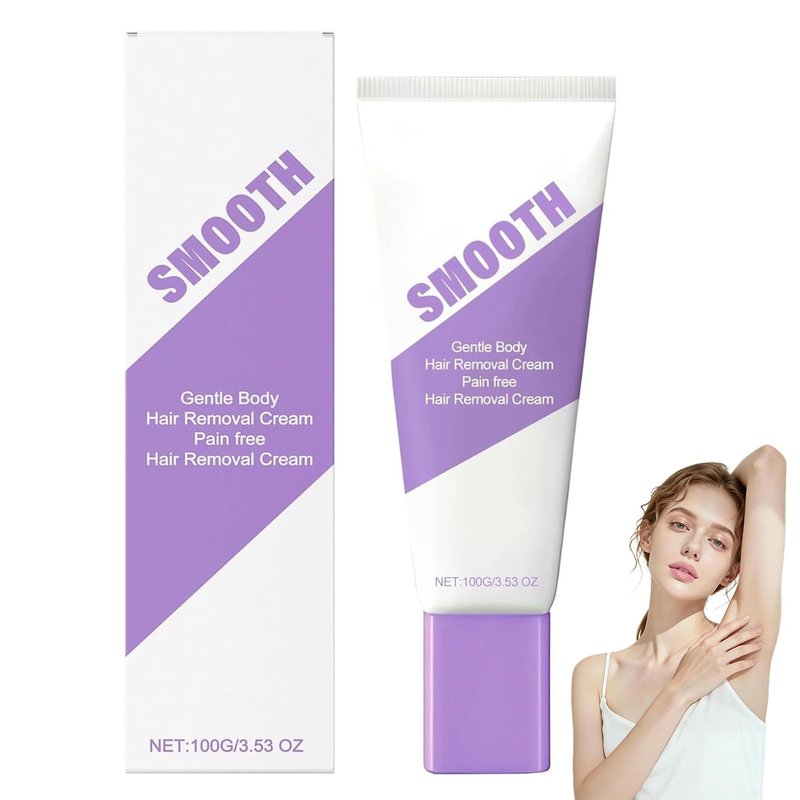 Gentle Body Hair Removal Cream for Women and Men, Moisturizing Depilatory Cream with Aloe And Hyaluronic Acid, Quick and Soothing Body Leg Hair Removal, 3.53 Oz