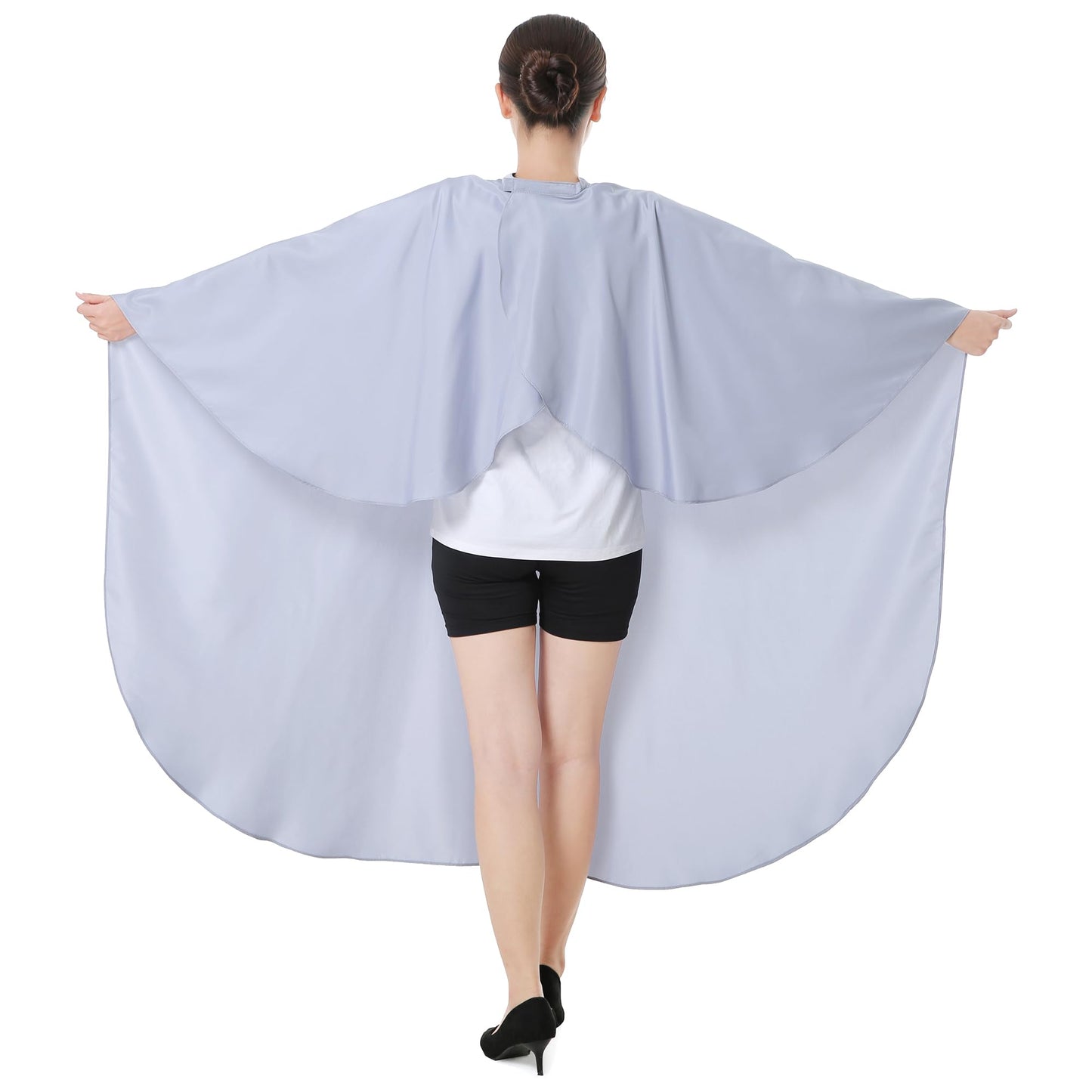 SMARTHAIR Professional Salon Cape Polyester Hair Cut Barber Cape Haircut Apron,54"x62",Grey,C007001C-G