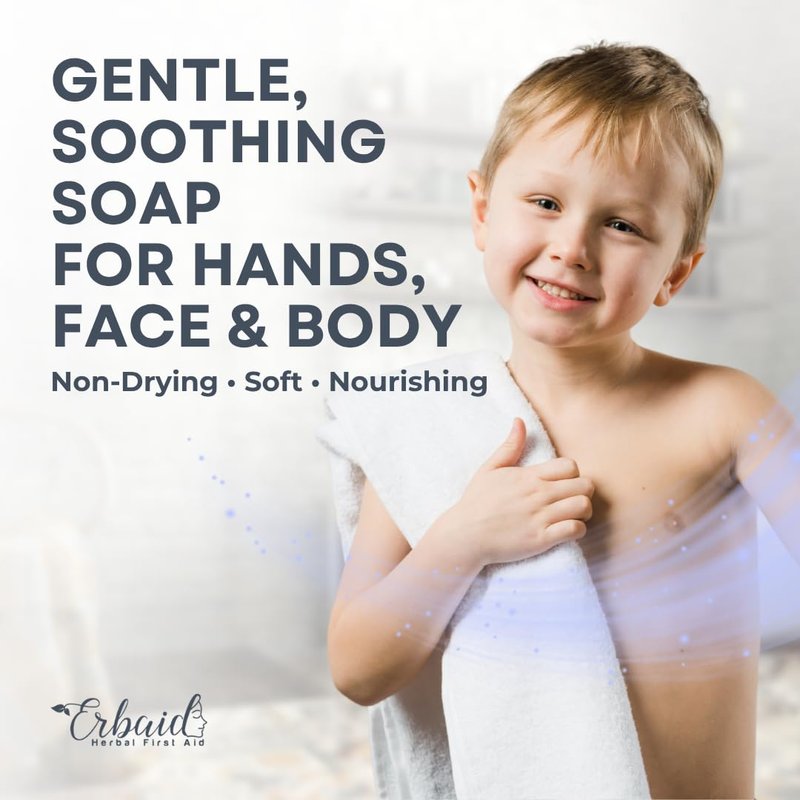 Natural Goat Milk Baby Soap Bar - Gentle Unscented Wash for Sensitive Skin | Eczema Relief & Moisturizing Oatmeal & Honey - Made in USA