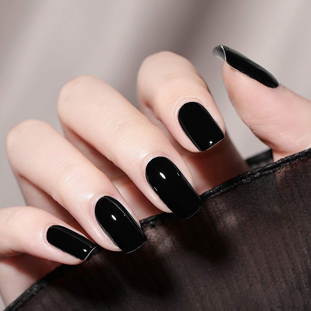 VENALISA 2Pcs 15ml Black White Gel Nail Polish Kit, Nail Gel Polish Set Soak Off UV LED Nail Art Starter Manicure Salon DIY at Home