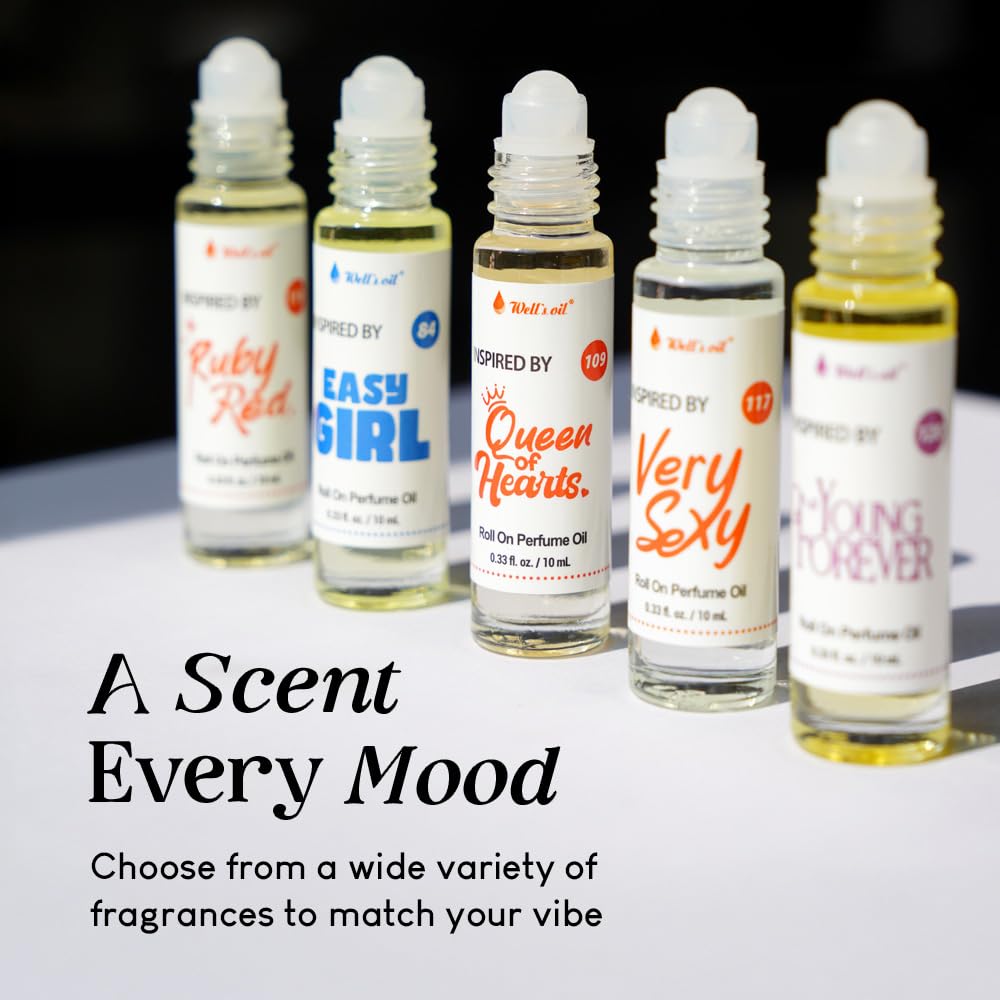 Well's Oil Roll-On Perfume Oil (Bacarat 540) | Oil-Based Fragrance | Long-Lasting Wear | Paraben-Free | 0.33 fl oz / 10 ml