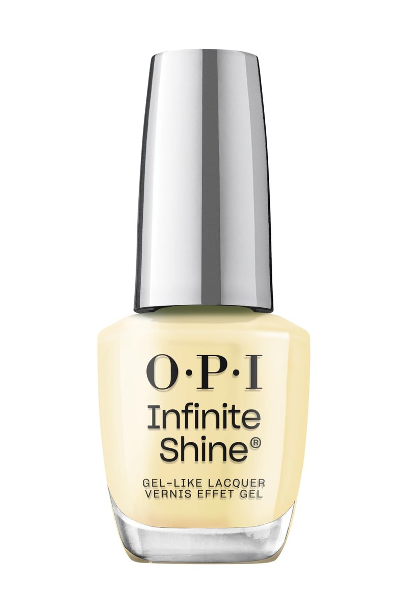 OPI Infinite Shine This Chic is Bananas | Opaque Soft Yellow Crème Long Wear Gel Like Nail Polish | Vegan, Long Lasting, Streak Free