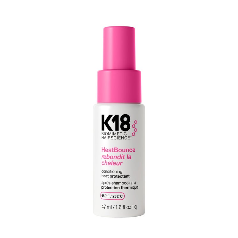 K18 HeatBounce Conditioning Heat Protectant Spray, Lightweight Leave-In Conditioner + 450℉ (232°C) Inside-Out Heat Protection, Soften, Smooth + Detangle All Hair Types, 1.6 Fl Oz Liq
