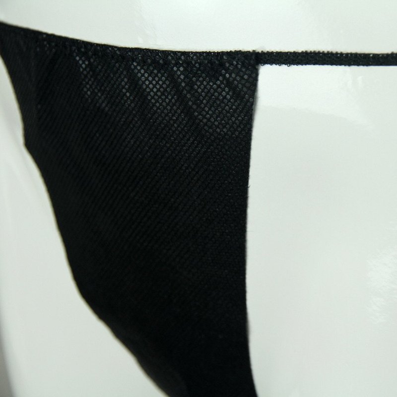 LIFESOFT 100 PCS Disposable Thong Panties Womens Spray Tanning Wraps Black