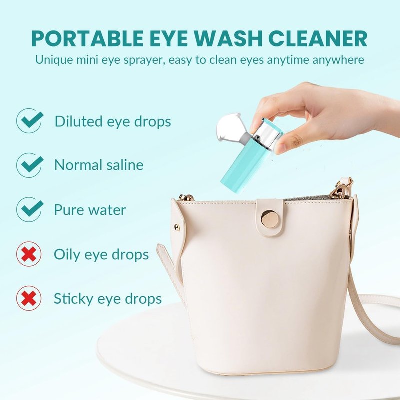 Skiennix 2-in-1 Nano Face & Eye Mister - USB Rechargeable Cool Mist Sprayer for Makeup & Hydration