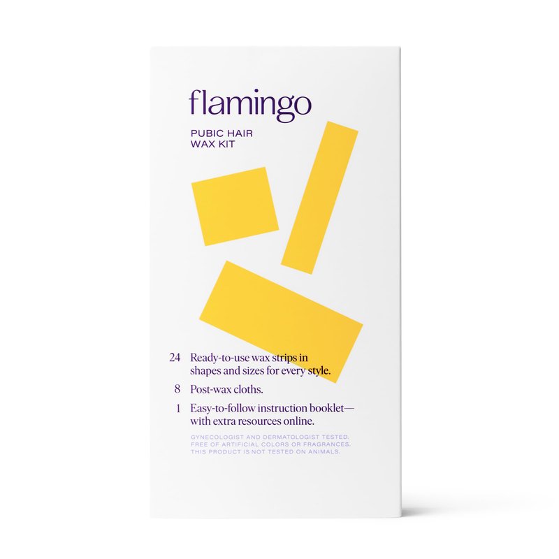 Flamingo Wax Kit- Body & Bikini- 52 Wax Strips, 14 Post-Wax Cloths