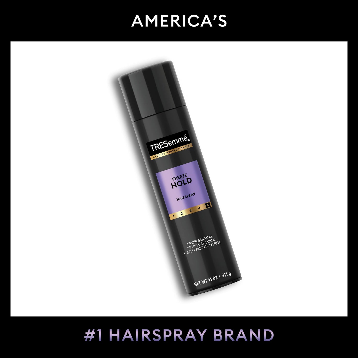 TRESemmé Hairspray Freeze Hold for 24-Hour Frizz Control and All-Day Humidity Resistance 11 Fl Oz