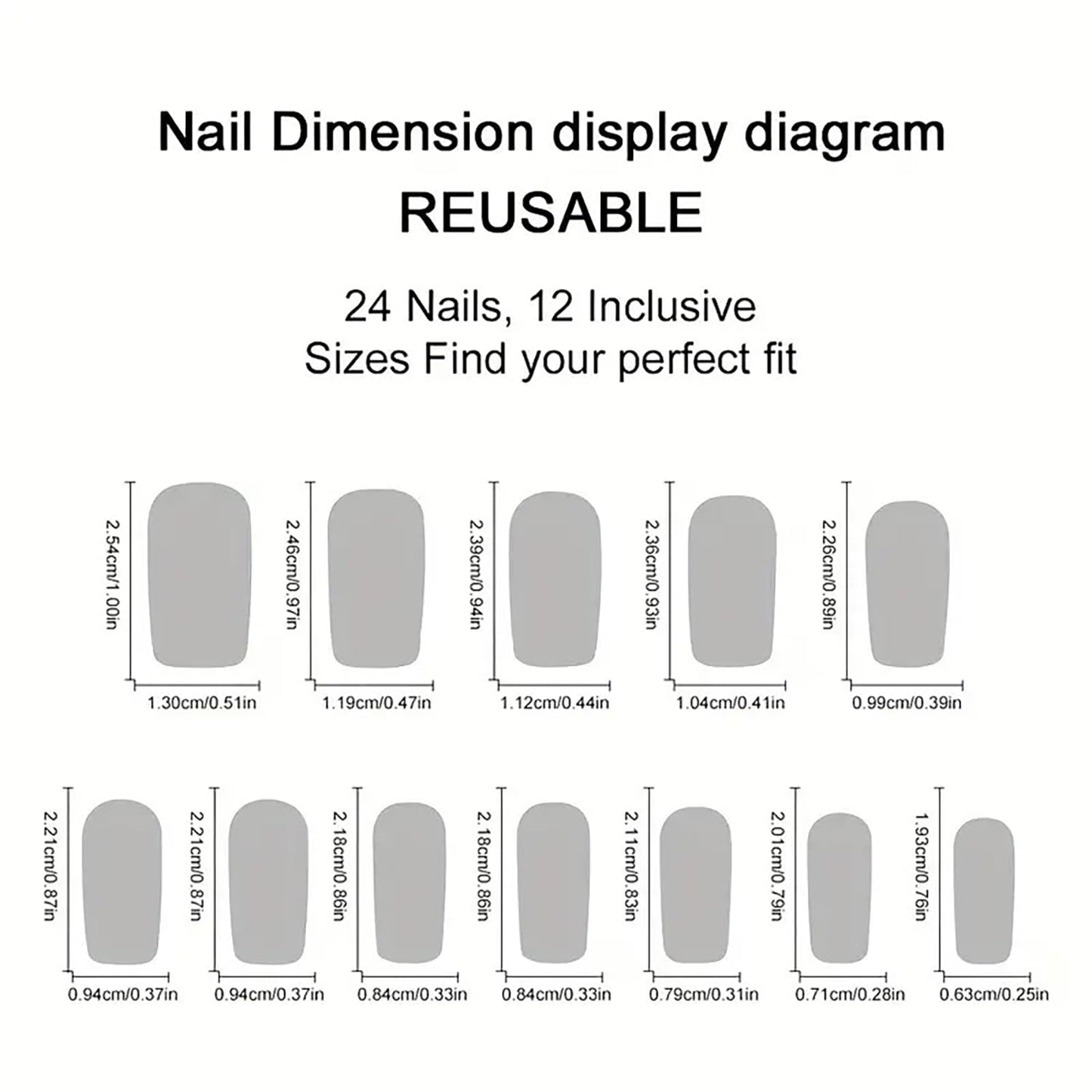 Skiennix Short Square Flower Press-On Nails - Multicolor Floral Design | Black Matte Full Cover, 24 Pcs