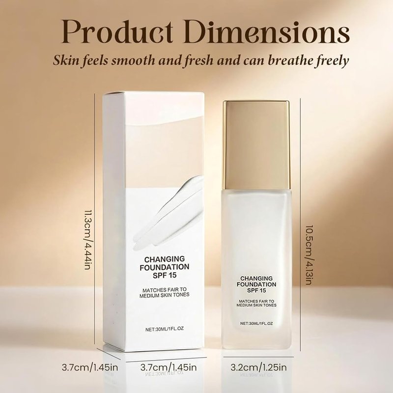 Regine Switzerland Color Changing Foundation - Hydrating, Lightweight Formula for Mature Skin (1pc)