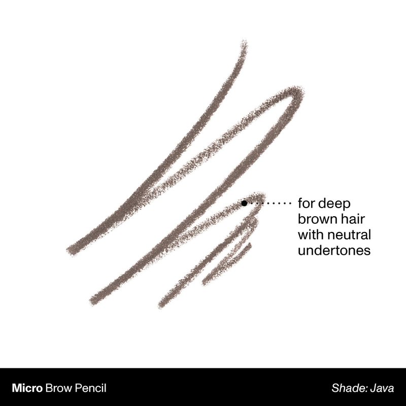Morphe Micro Dual Eyebrow Pencil - Dual-Ended Brow Pencil Featuring a Retractable, Ultra-Precise, Pointed Tip - Richly Pigmented, Smooth-Gliding, Long-Lasting Wax Formula - Java (0.003 oz)