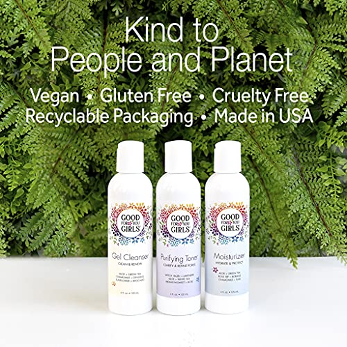 Good For You Girls Three-Step Skincare Gift Set - Cleanser, Toner & Moisturizer for Girls to Teens, Safe, Natural, Plant-Based ingredients. Vegan & Gluten-Free | 3 Piece, 4 oz ea.