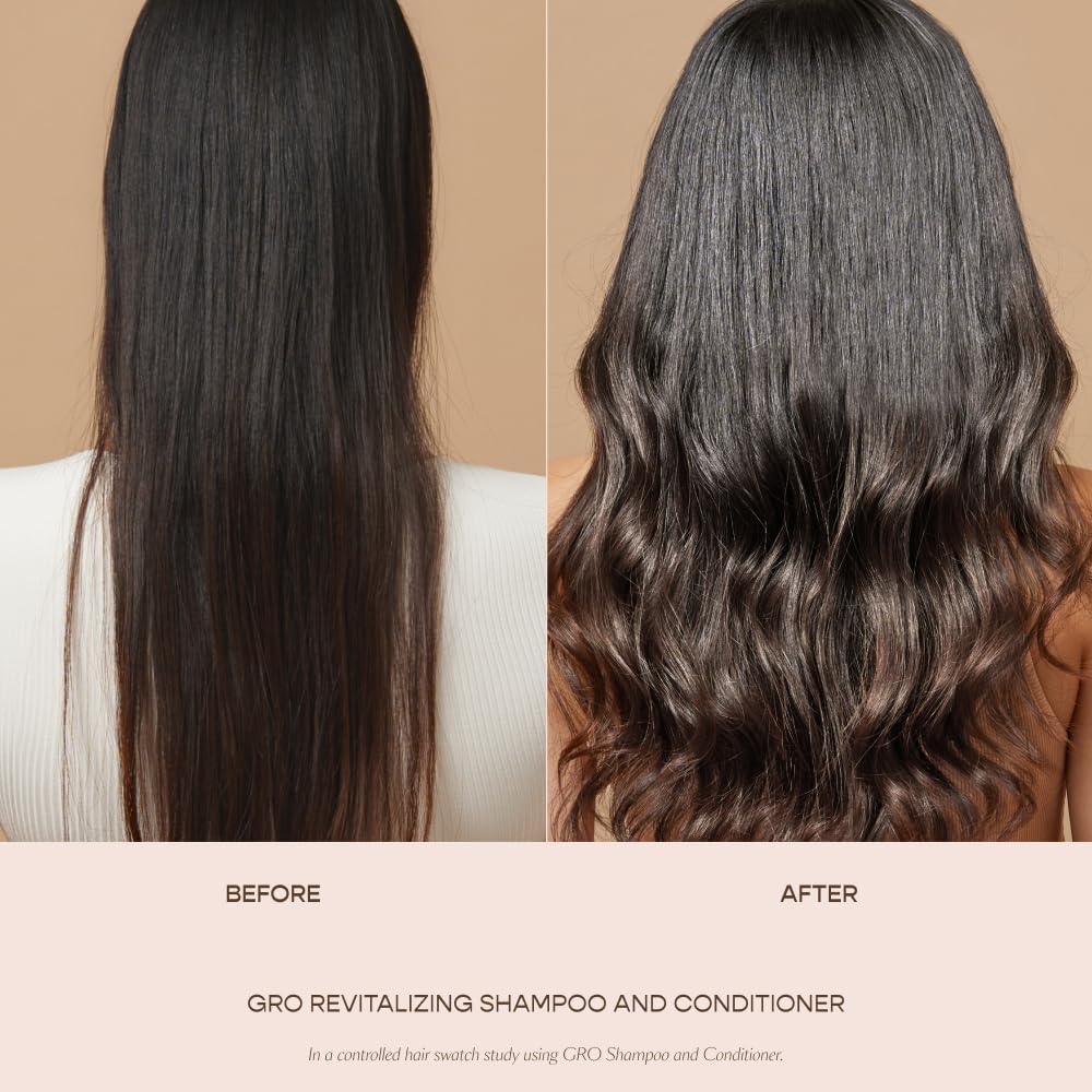 VEGAMOUR GRO Revitalizing Conditioner - Smooth, Strengthen & Shine for Thinning Hair | Vegan & Color Safe (8 Fl Oz)