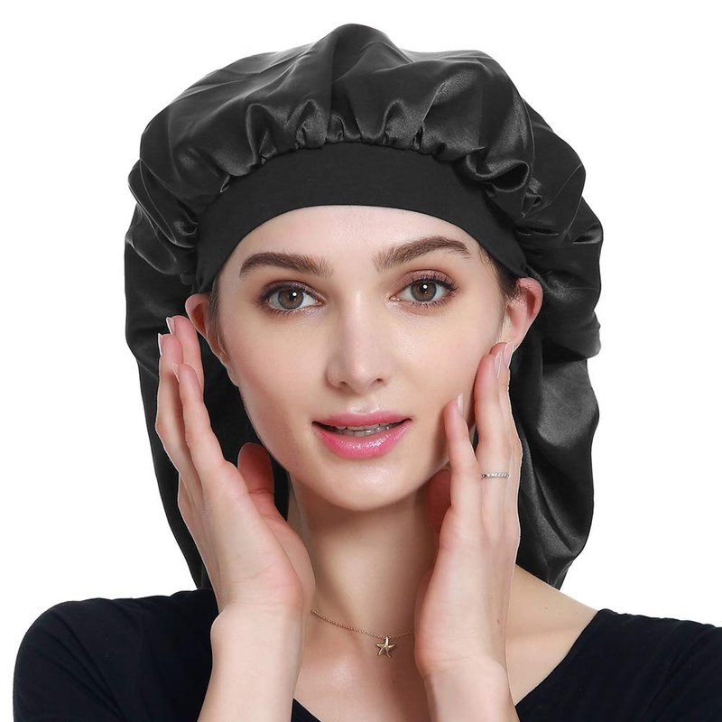 Large Satin Cap for Braids, Natural Hair, Curly Hair Sleeping
