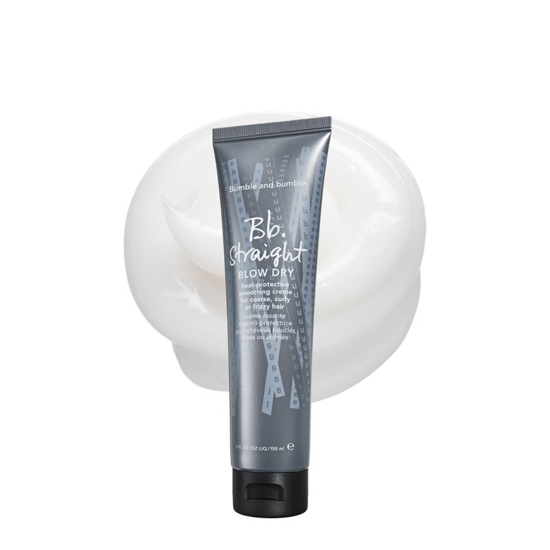 Bumble and bumble. Straight Blow Dry Heat Protective Hair Styling Cream |Protects Against Frizz, Humidity, and Heat|Smooth Sleek Blowouts|For Medium to Thick Curly, Wavy, Straight Hair Types, 5 Fl Oz