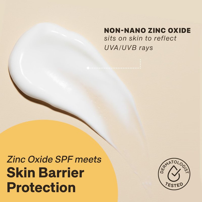 Mineral Sunscreen for Body SPF 50 – Reef Friendly Broad Spectrum Zinc Oxide, Made in USA with Organic & Natural Ingredients, Water Resistant 80 Min, Non Toxic Baby Sunblock for Kids, No White Cast