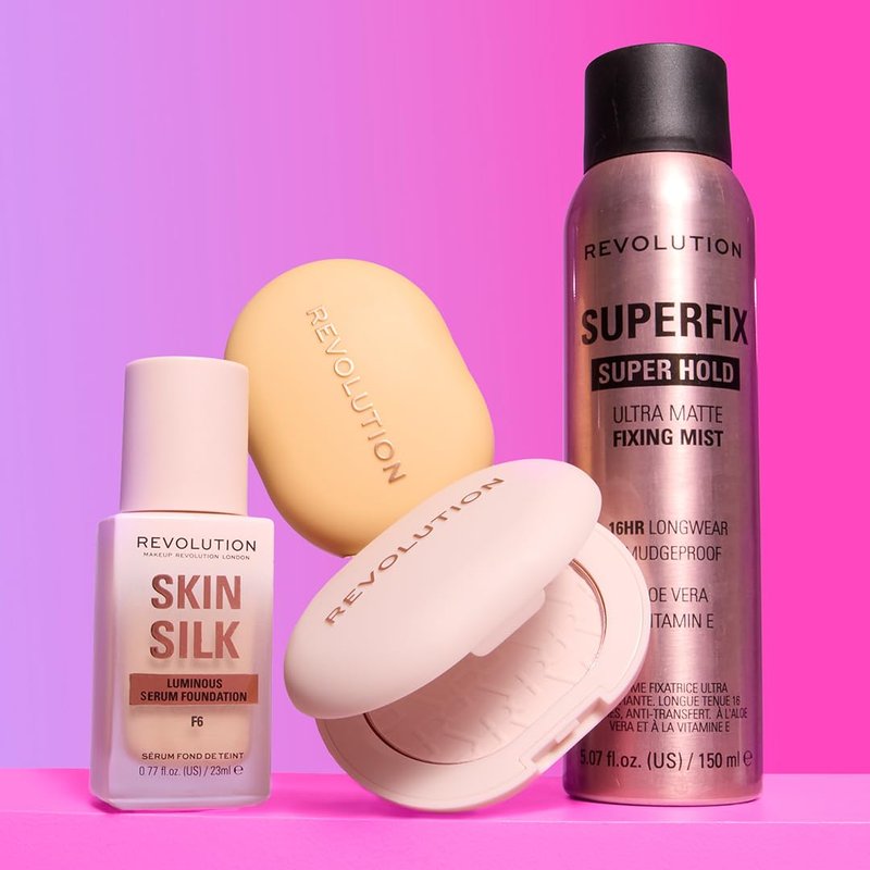 Revolution, Powder Pops Instant Blur Setting Powder, Talc-Free, Controls Shine with Smooth & Blurring Finish, Vegan & Cruelty-Free, Rose