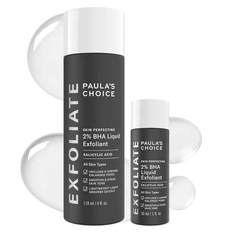 Paula's Choice Skin Perfecting 2% BHA Liquid Exfoliant - Salicylic Acid Facial Polish for Pores & Fine Lines | Fragrance-Free, 4 oz