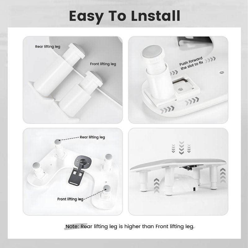 JODSONE Gray U-Shaped Arm Rest for Nails Tech with Rotating Built-In Phone Holder and Adjustable Nail Arm Rest Detachable Manicure Hand Rest for Salon Design