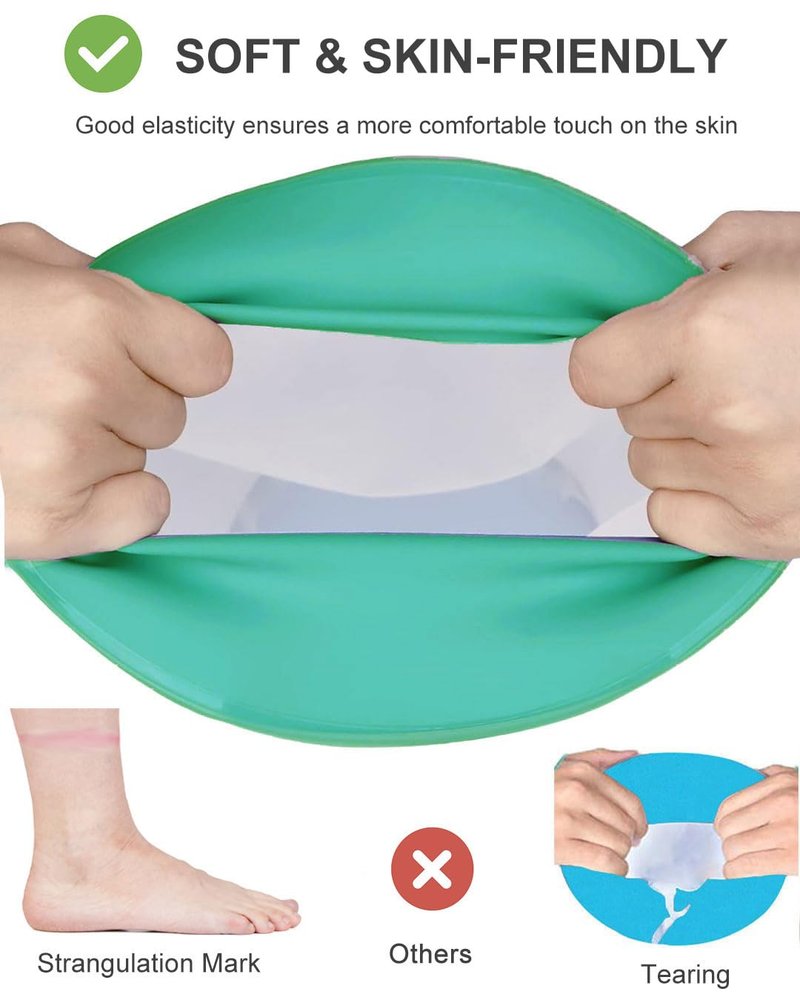 EuyiHlybt Cast Cover for Foot, Reusable Foot Cast Shower Cover, Shower Boot Cover Waterproof Foot Cover for Shower After Surgery, Soft Comfortable Ankle Cast Protector for Bandages, Casts, Dressings