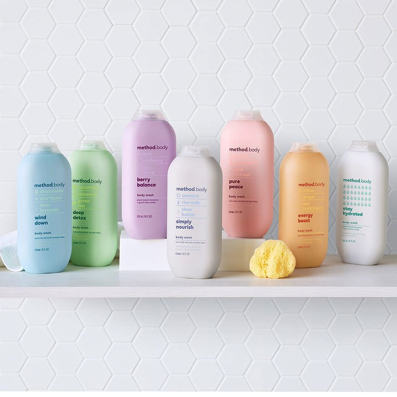 Method Body Wash, Wind Down, Paraben and Phthalate Free, 18 oz (Pack of 1)