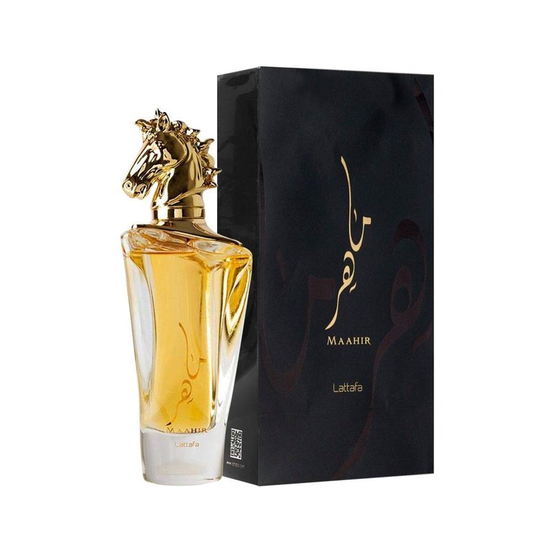 Lattafa Maahir Unisex Eau de Parfum Spray - 3.4 oz | Long-Lasting Fragrance