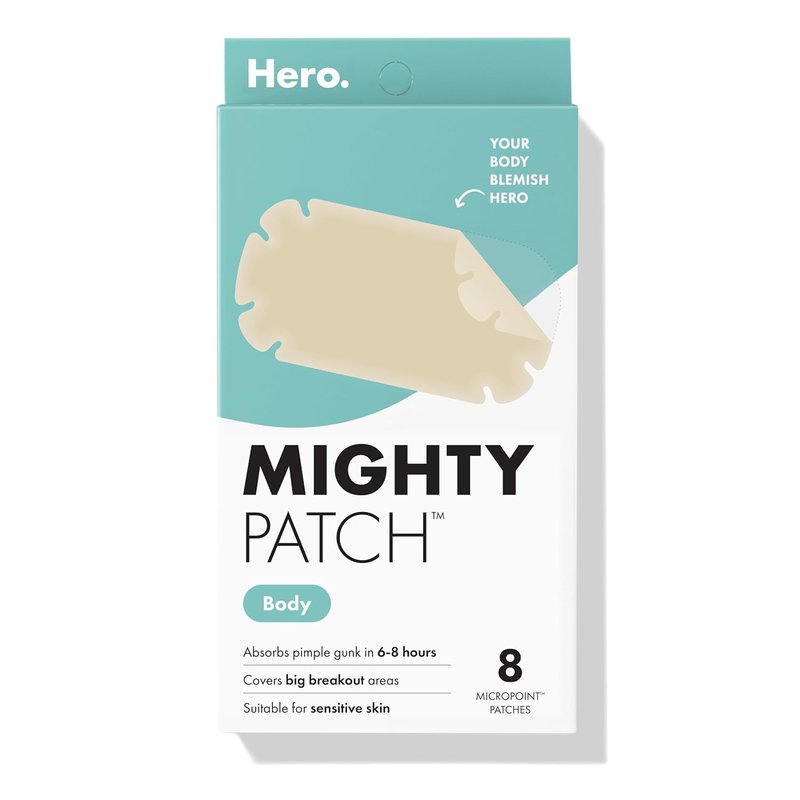 Mighty Patch | XXL Hydrocolloid Body Patch for Bacne & Chestne - Medical-Grade, 4 Count