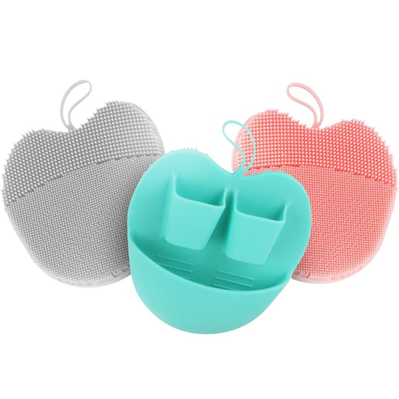 INNERNEED Soft Silicone Facial Cleansing Brush Set, Gentle Exfoliating and Massaging Face Scrubber Pad, Anti-Slip Design for Blackhead Removal and Skin Care (Pack of 3)