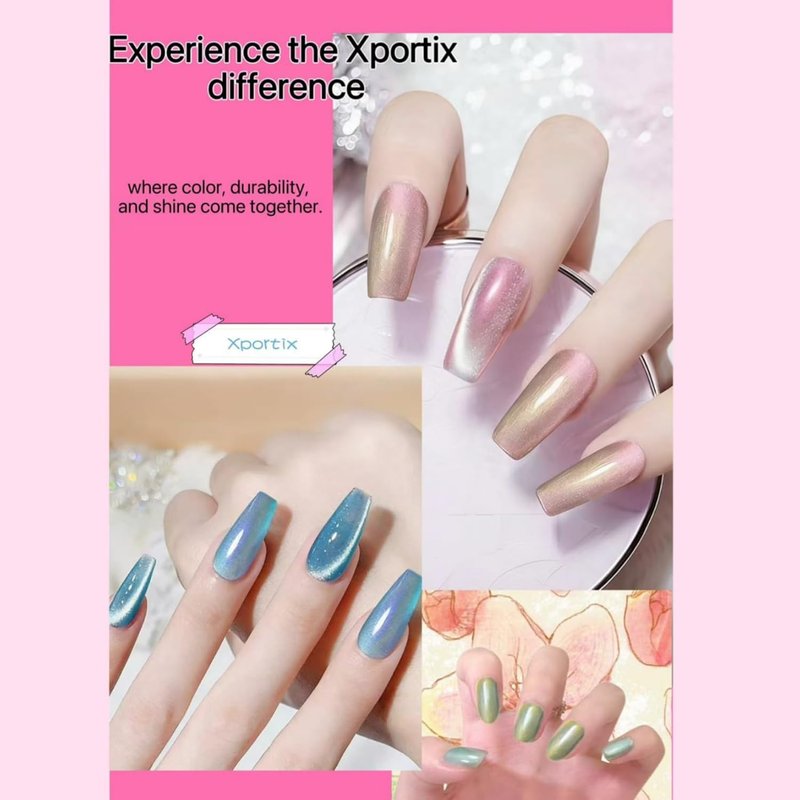 Skiennix 6 Pcs Rubber Base Gel Nail Polish Set - Long Lasting Spring Colors for Stunning Nail Art
