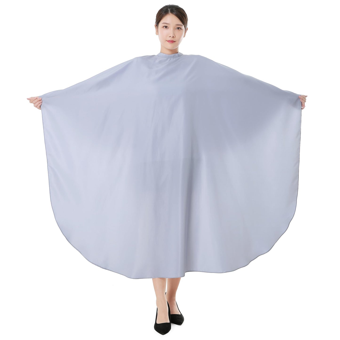 SMARTHAIR Professional Salon Cape Polyester Hair Cut Barber Cape Haircut Apron,54"x62",Grey,C007001C-G