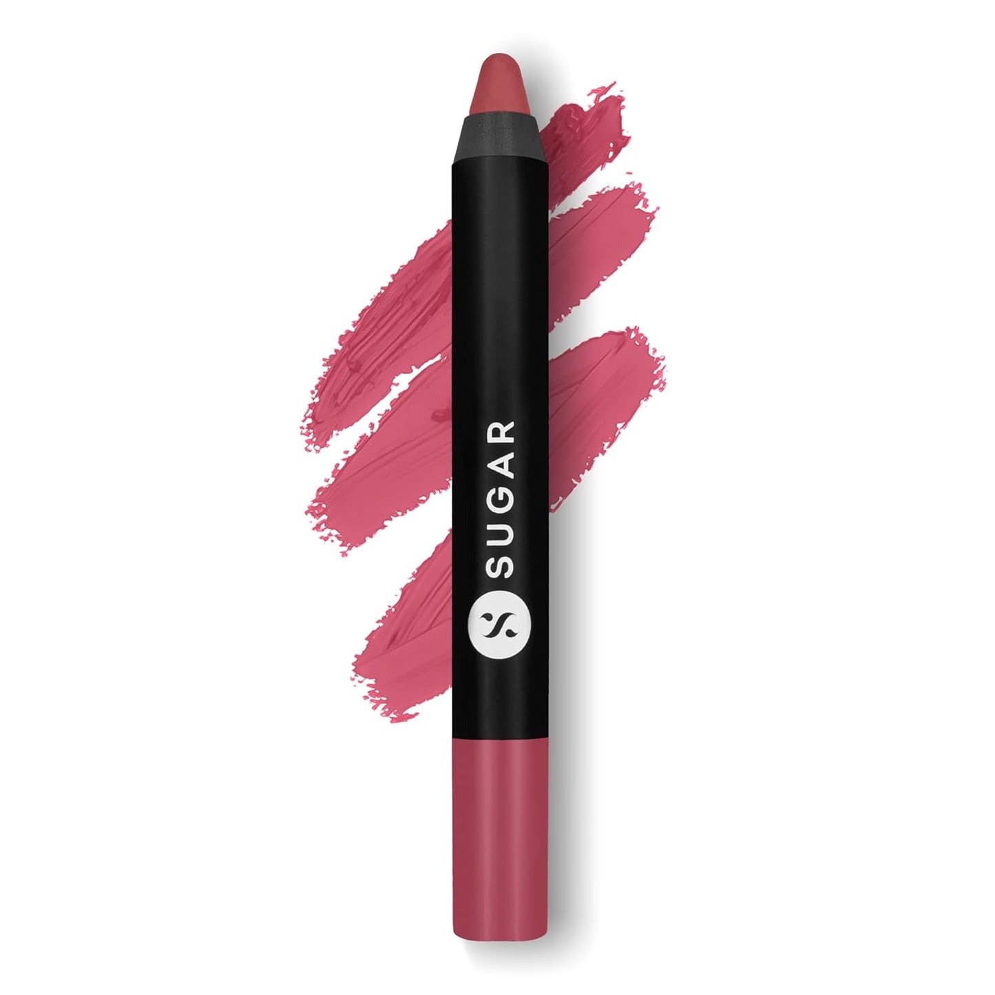 SUGAR Cosmetics Matte Crayon Lipstick - Long-Lasting 8+ Hours | 2.8g Rose Dawson