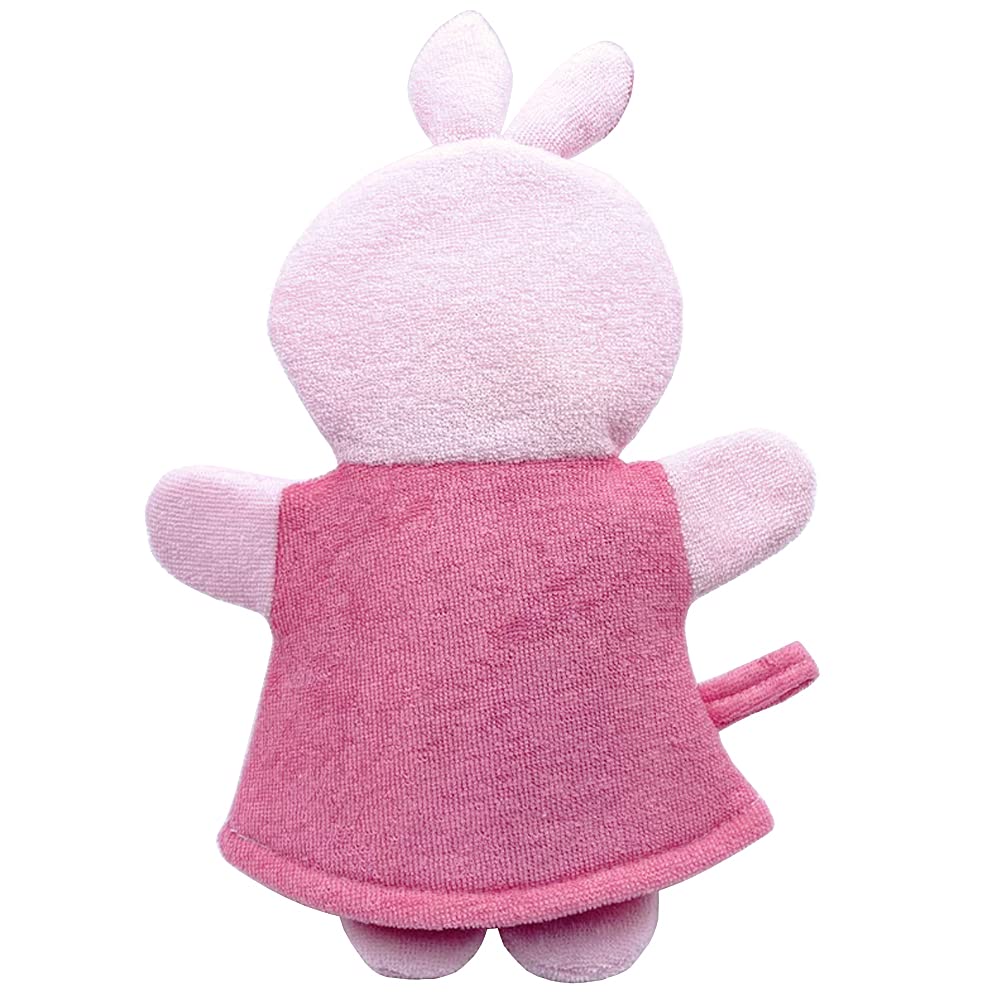 HSENCHO Bath Sponge Cute Animal Shower Bathing Mitt Loofah Soft Wash Sponge Body Scrub (3PCS)