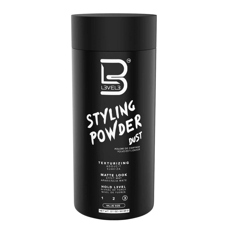 Level 3 Styling Powder - Natural Look Men's Hair Powder | Easy Application, No Grease (60g)