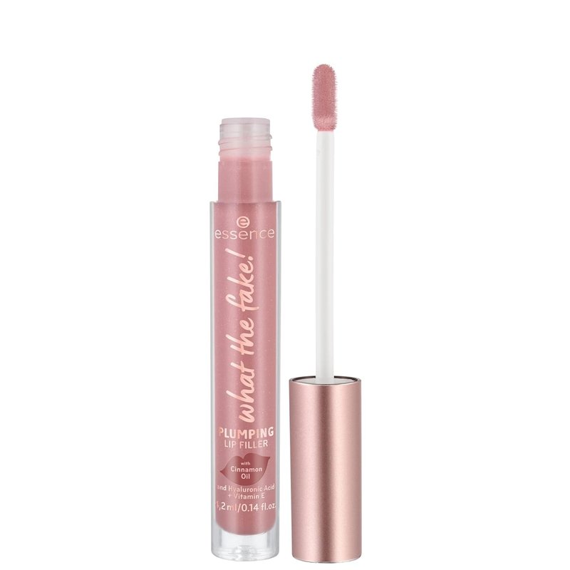 Essence What the Fake! Plumping Lip Filler - Volumizing Lip Gloss with Hyaluronic Acid & Vitamin E | Vegan, Gluten-Free, 02 Oh My Nude!