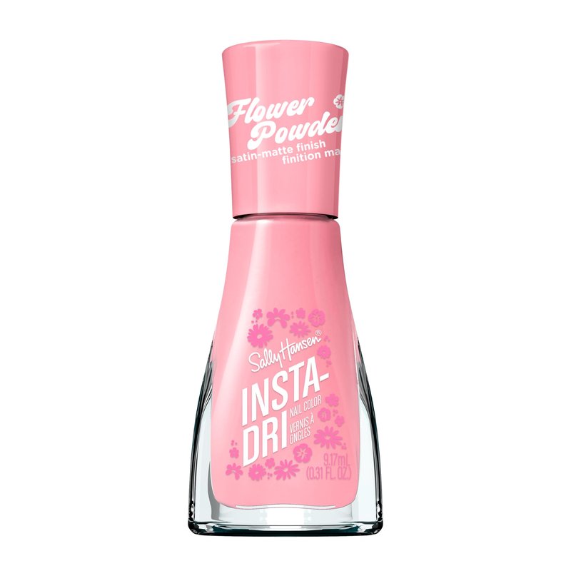Sally Hansen Insta-Dri Flower Powder, Blink-and-Blossom, Nail Polish – Dries in 60 Seconds – One Coat – Satin-Matte Finish