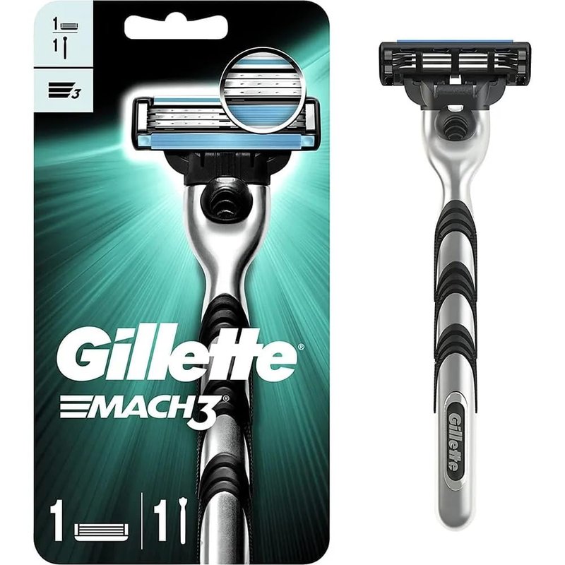 MACH 3 - Handle w/1 Cartridge & Turbo REFILLABLE Razor