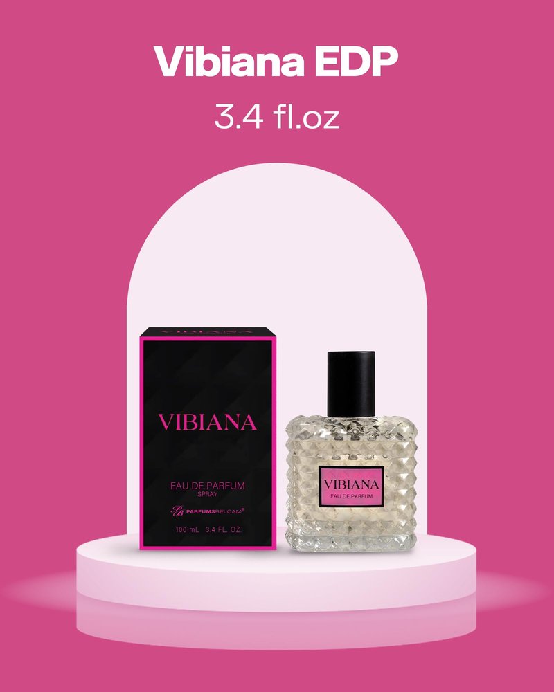 PB ParfumsBelcam Vibiana Eau de Parfum for Women – Warm Floral-Woody Perfume with Black Currant, Jasmine Tea & Bourbon Vanilla – Sweet Modern Fragrance Spray, Signature Everyday Scent, 3.4 Fl Oz