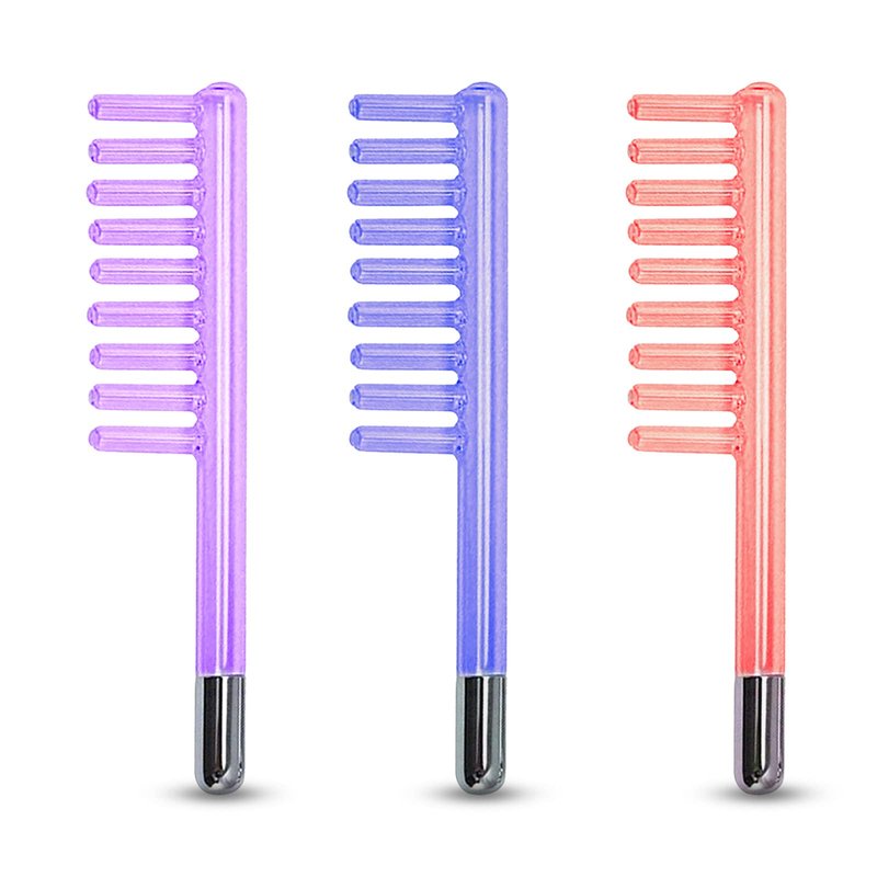 Electrode Wand Glass Tube Handheld Spare Parts for Hi Frequency Instrument Elitzia ETJX006AS (Violet Comb)