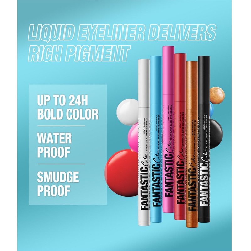 Skiennix Brown Liquid Eyeliner - Waterproof, Long-Lasting, Hypoallergenic & Smudgeproof (09#)