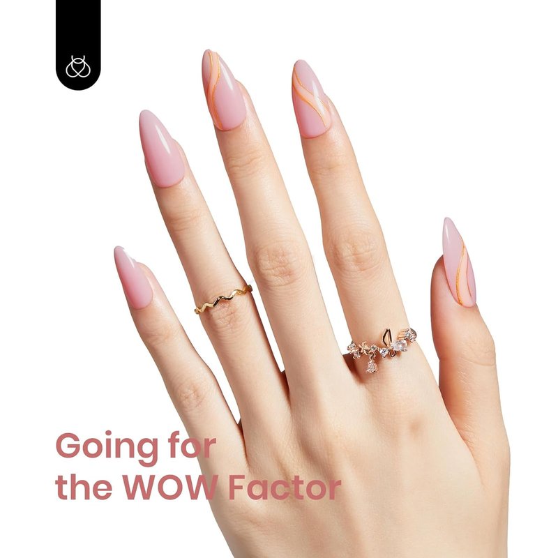 Beetles Pink Gel Polish - Dusty Mauve Nude Pink Nail Polish | Long-Lasting 15ML for DIY Summer Manicure