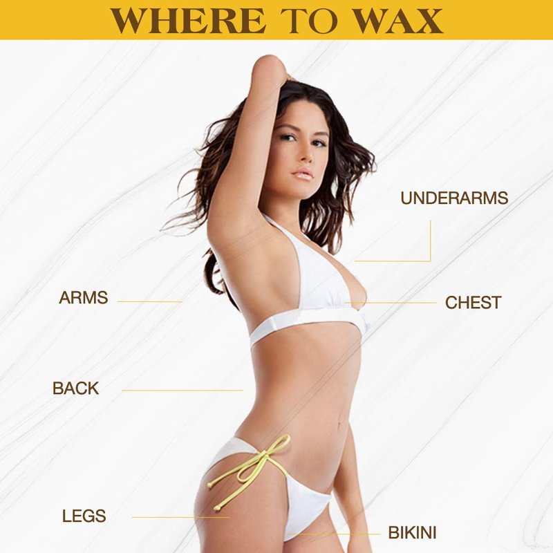 GiGi Hair Removal Wax Strips for Body - Pre-Waxed with GiGi All-Purpose Honee Formula, Waxing Kit For Women, 12 Strips + After Wax Lotion