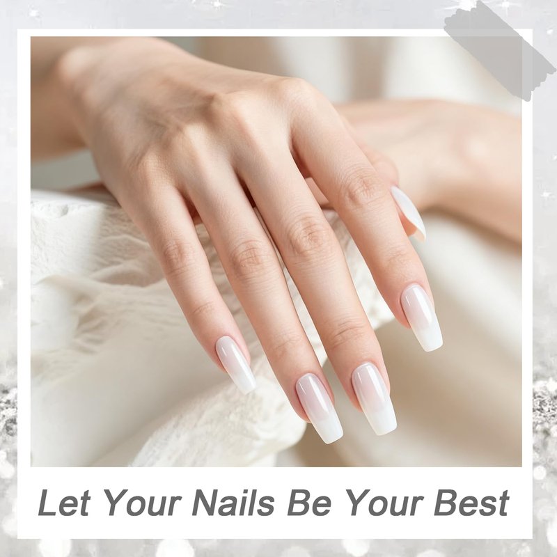JODSONE Jelly White Gel Nail Polish - 16.5ml Crystal Gloss for Long-Lasting DIY Nail Art